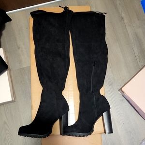 Thigh High Heeled Boots